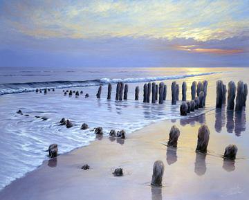 Sunset at Ostsee Coast I von Sigurd Schneider