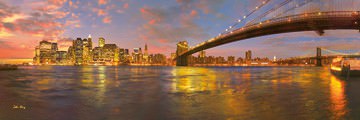 New York City at sunset von John Xiong