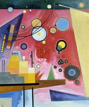 Schweres Rot von Wassily Kandinsky