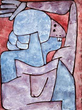 Verfluchende Frau von Paul Klee