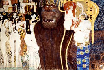 Die feindlichen Gewalten von Gustav Klimt