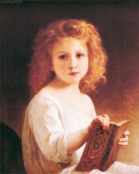The story book von William Bouguereau