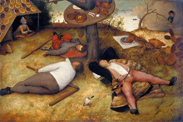Das Schlaraffenland von Pieter d. Ä. Brueghel