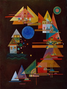 Spitzen im Bogen von Wassily Kandinsky