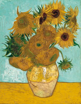Vase mit Sonnenblumen von Vincent Van Gogh
