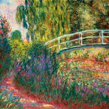 Japanische Brücke... von Claude Monet