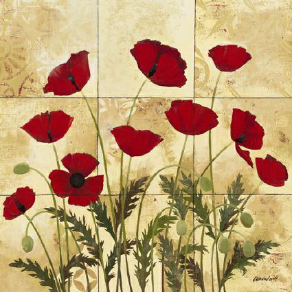 Patterned Poppies von Kathrine Lovell