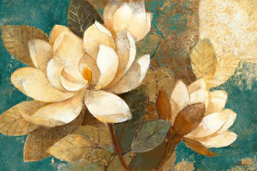 Turquoise Magnolias von Albena Hristova