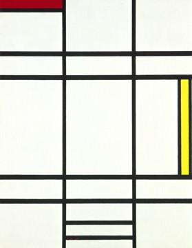 Komposition mit Weiß, Rot und .. von Piet Mondrian