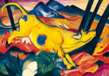 Die gelbe Kuh von Franz Marc