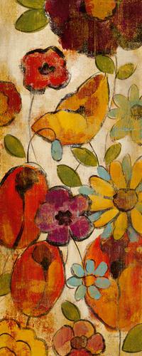 Floral Sketches on Linen II von Silvia Vassileva