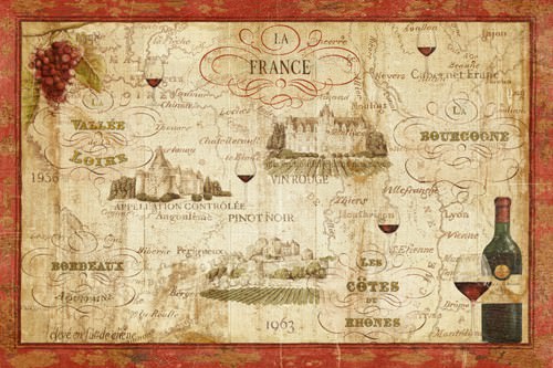 Wine Map von Daphne Brissonnet