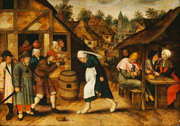 Der Eiertanz von Pieter III Brueghel