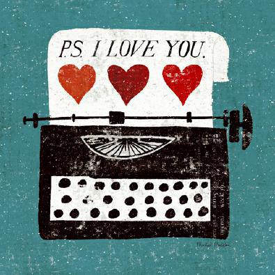 Vintage Desktop - Typewriter von Michael Mullan