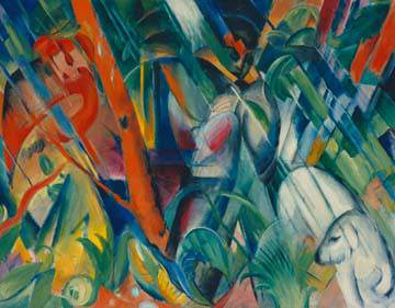 Im Regen von Franz Marc