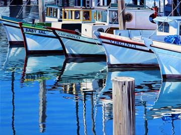 Fisherman`s Wharf Reflections von Michael Schuh