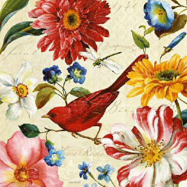 Rainbow Garden III - Cream von Lisa Audit
