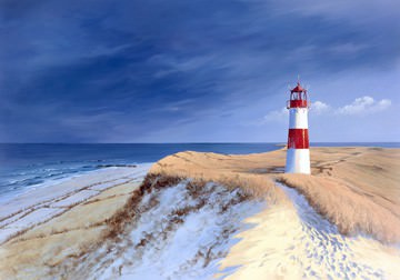 Leuchtturm bei List/Sylt von Sigurd Schneider