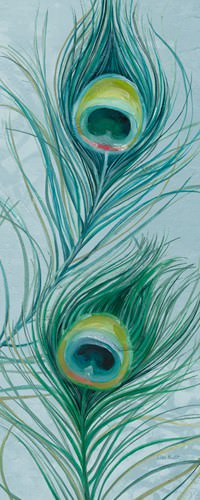 Blue Feathered Peacock V von Lisa Audit