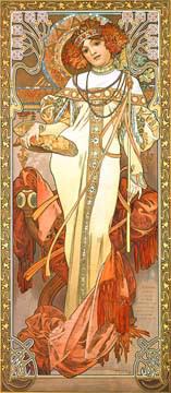 Herbst II von Marie Alphonse Mucha