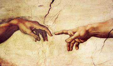 Die Erschaffung Adams von Michelangelo